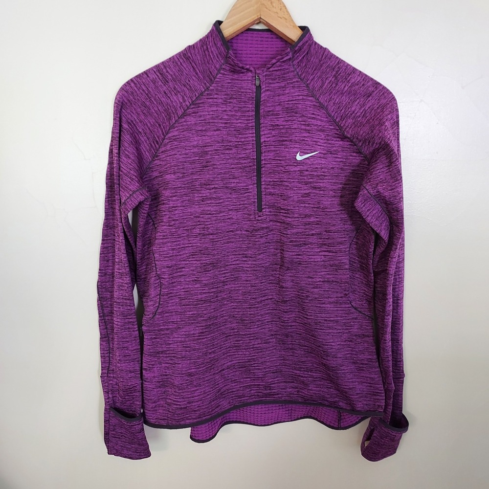 Nike Dri-Fit Element Sphere Women's 1/2 Zip Pullover Purple M Layering Gorpcore
